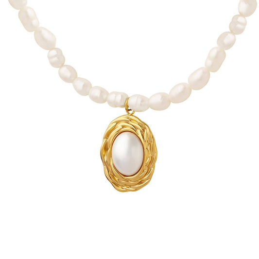 Mother of Pearl 18K Gold Plated Necklace