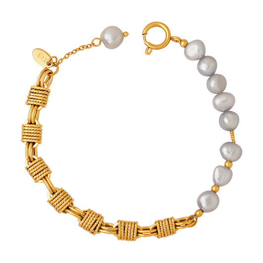 Pearl 18K Gold Plated Bracelet