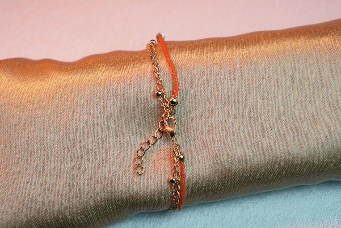 3-Piece Orange Bracelet