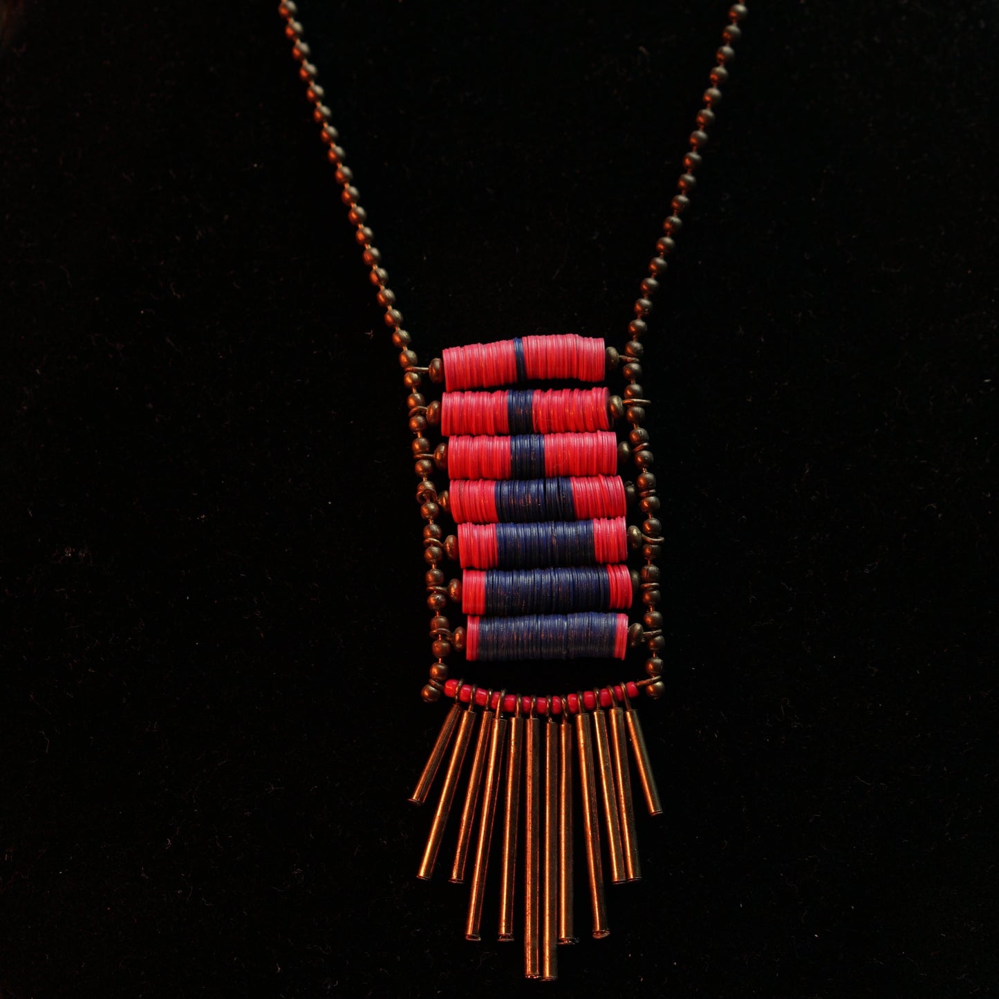 Pink and Blue Traditional Turkish Necklace