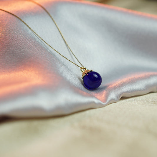 Blue Marble Necklace