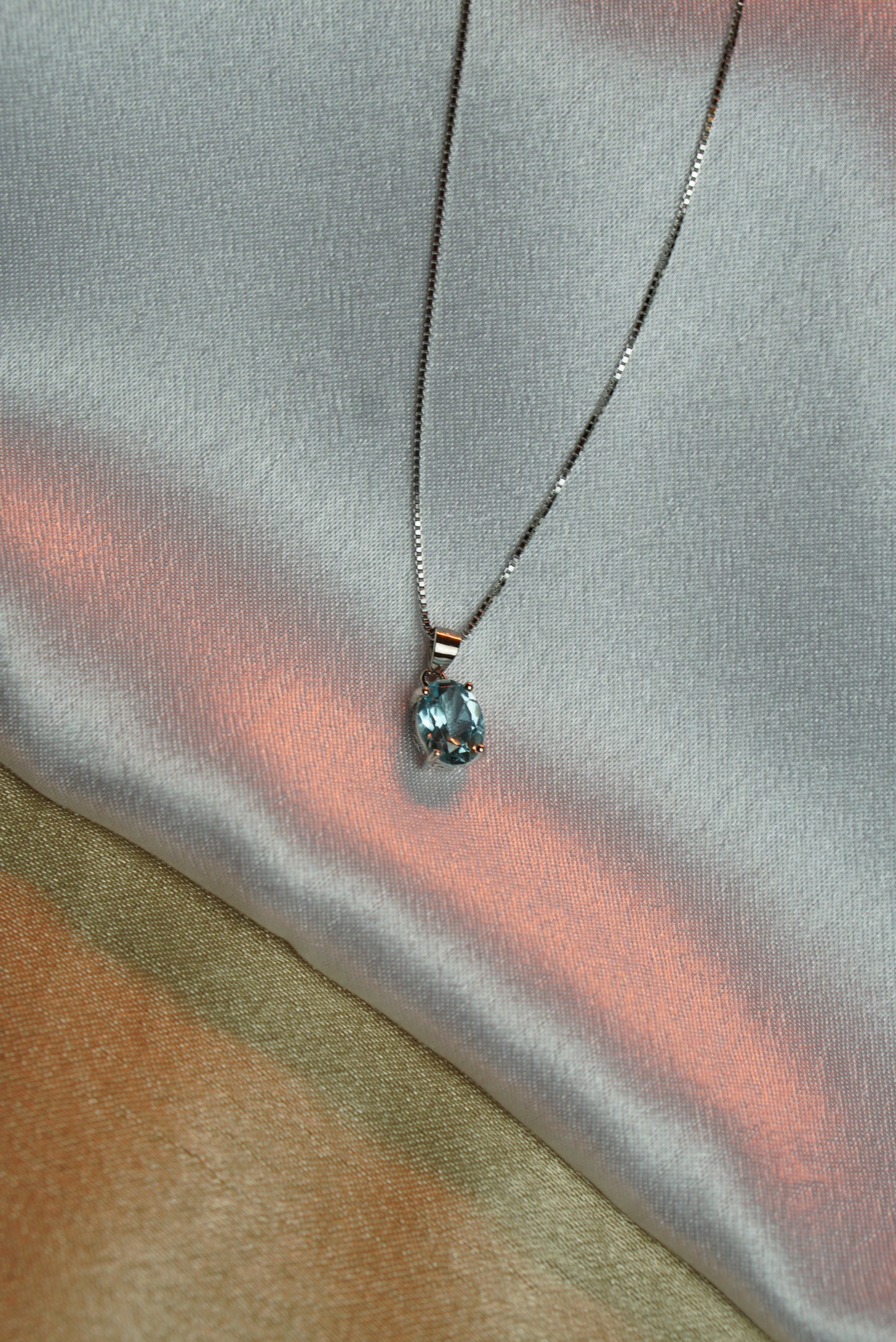 Blue Topaz Necklace